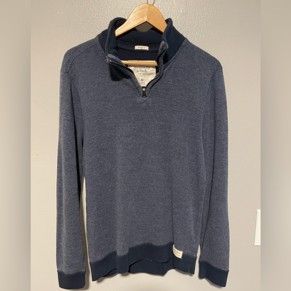 Men’s blue pullover, size medium, Abercrombie & Fitch